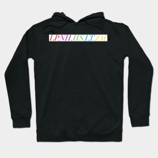 Rainbow names repeat pattern design Hoodie